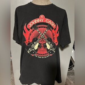 Vintage Johnny Cash Man in Black tshirt size XL